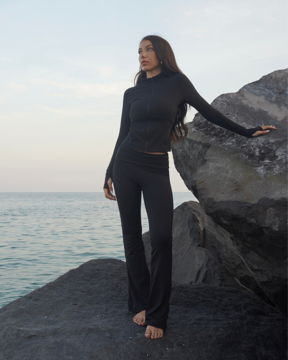 Foldover Flare Pant
